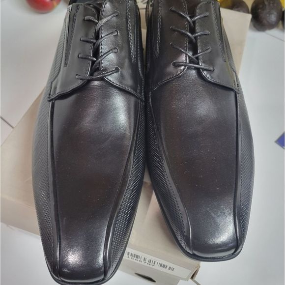 NIB KENNETH COLE GRAHAM LACE UP Black Dress shoes. 10.5 main image 4